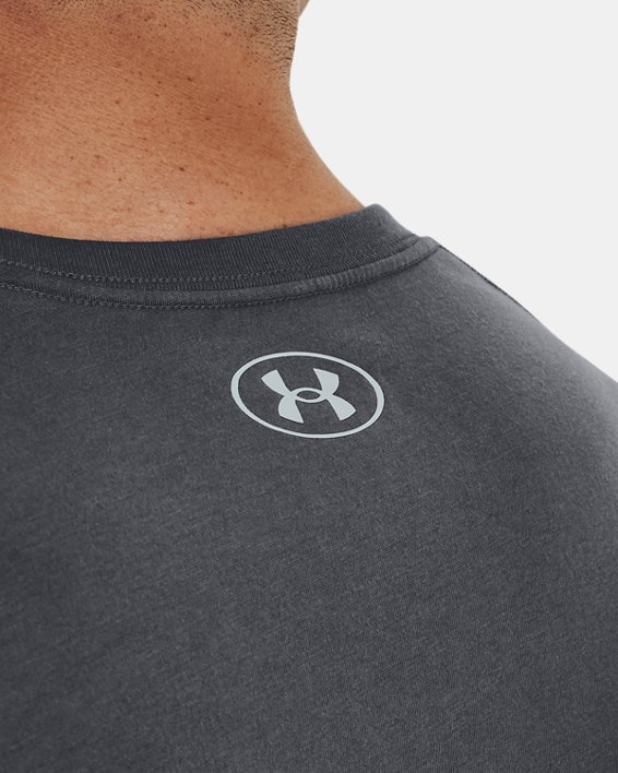 Men's UA Hoops Logo T-Shirt in Gray image number 3